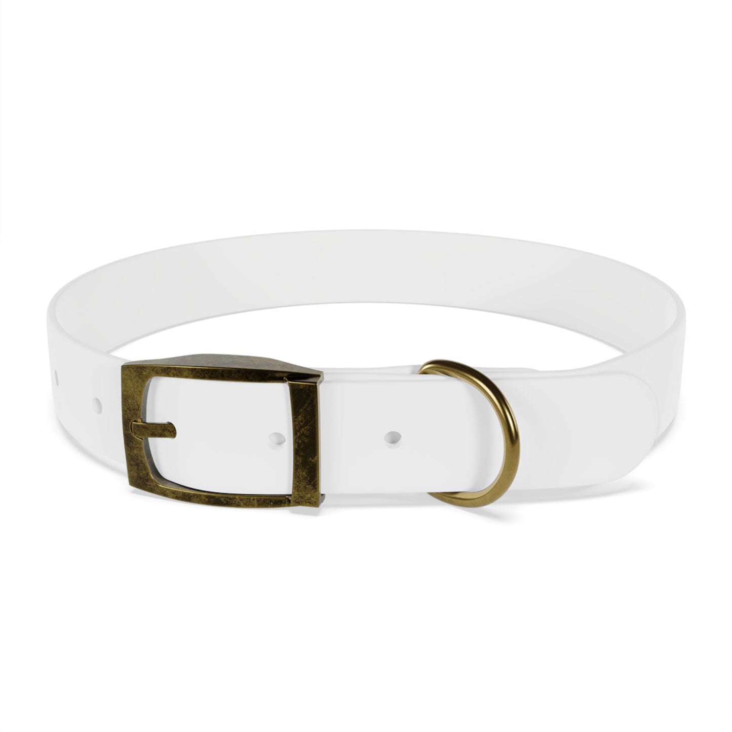 Personalized Pet Collar with Paw Print - Stylish White Dog Collar for Pet Lovers