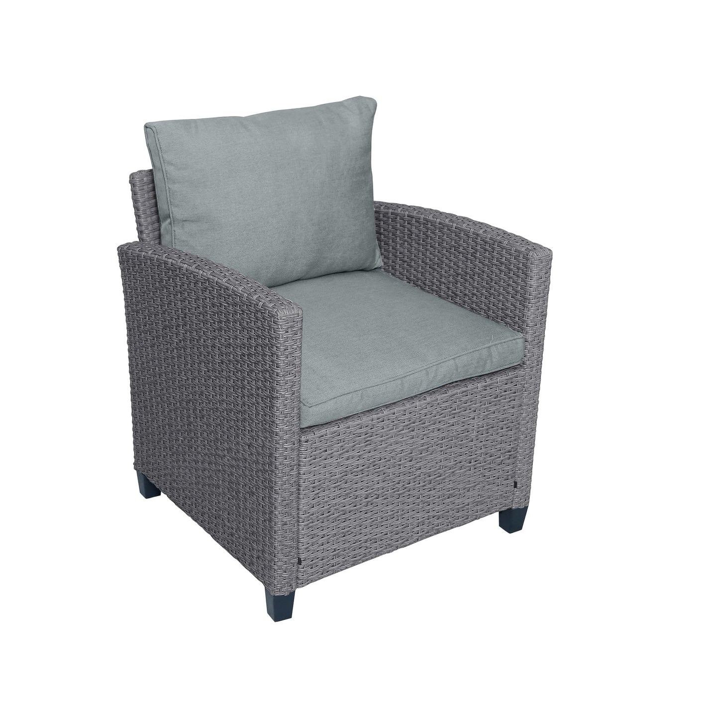 6-Piece Outdoor Rattan Wicker Set Patio Garden Backyard Sofa, Chair,