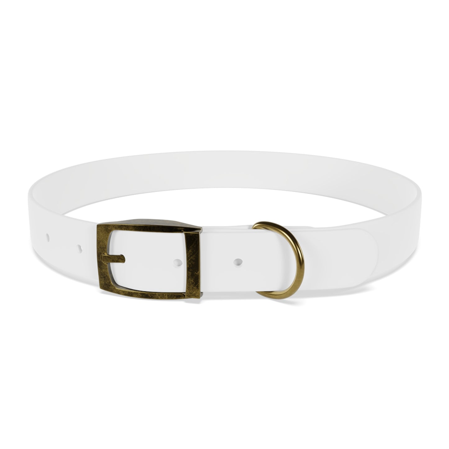 Personalized Pet Collar with Paw Print - Stylish White Dog Collar for Pet Lovers