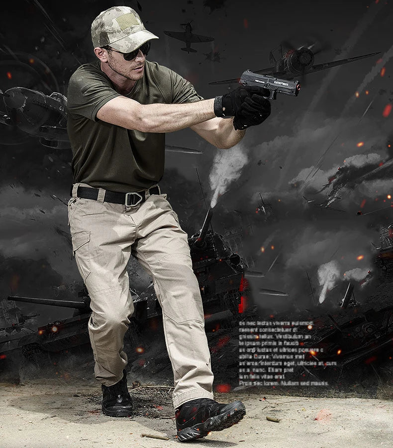 2019 Military Tactical Camping Hiking Pants Man Outdoor Sport Pants Lightweight Breathable Waterproof Quick Dry Trousers