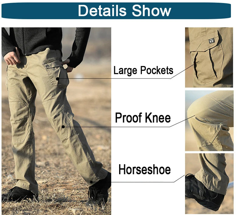 2019 Military Tactical Camping Hiking Pants Man Outdoor Sport Pants Lightweight Breathable Waterproof Quick Dry Trousers