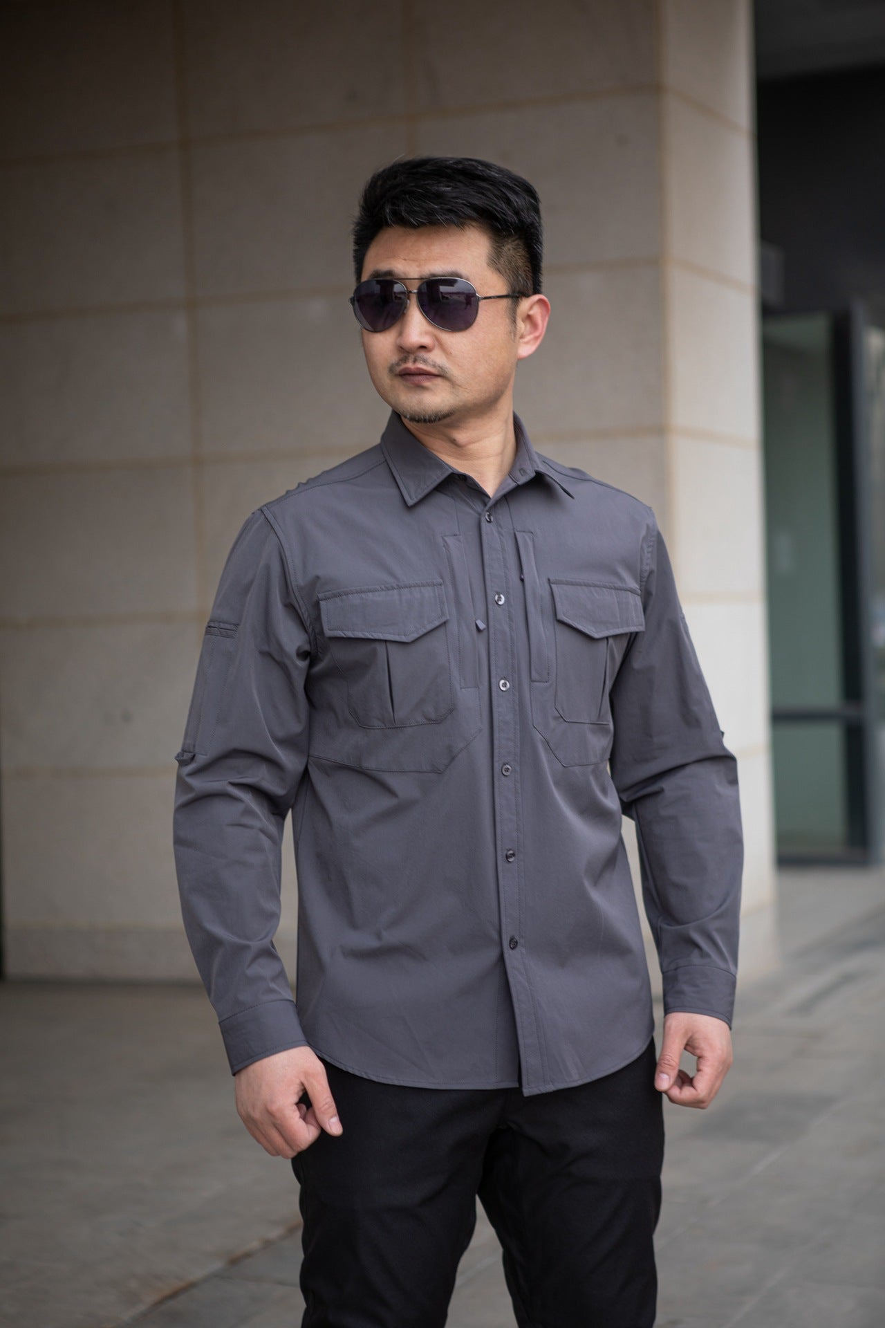 Outdoor Mountaineering Camping Tactical Men's Shirt Paving Eagle Warhawk Elastic Fabric Quick-Drying Stretch Shirt Military Fan Clothing