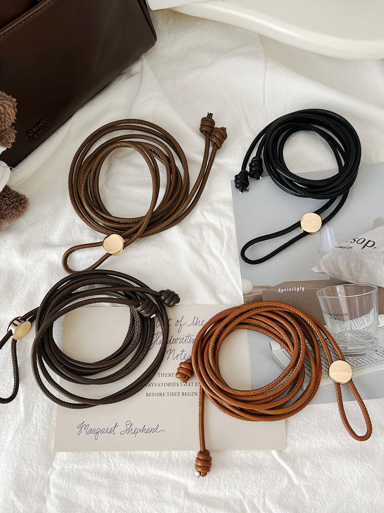 Women's Thin Belt Match with Coat Sweater Suit Fashion Decorative All-Match Adjustable Long Soft Belt Waist Chain Waist Strap Tide