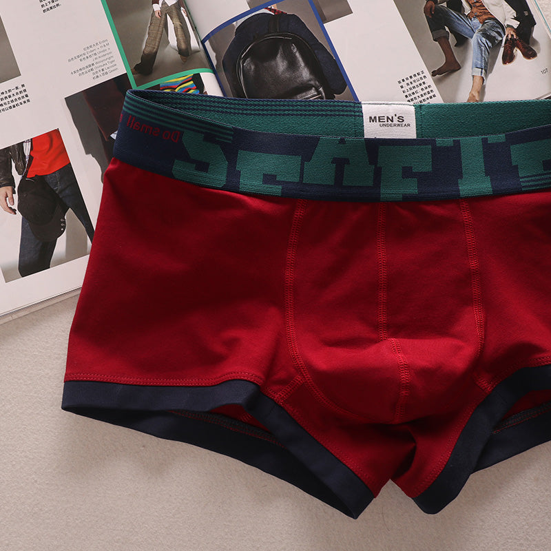3 Pieces Minimalist Artistic Retro Low Waist Men's Underwear