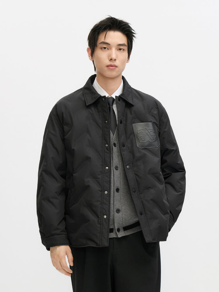 GxG Men's Lightweight Down jacket 24 Winter New Loose Short Shirts Outerwear# G24dy24005