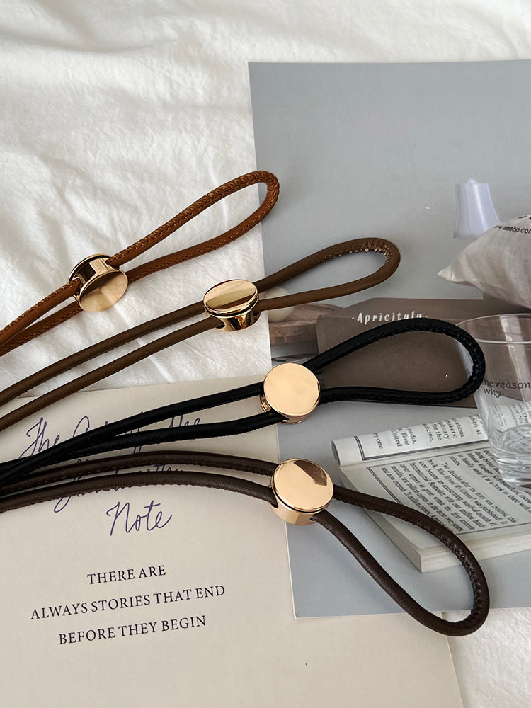 Women's Thin Belt Match with Coat Sweater Suit Fashion Decorative All-Match Adjustable Long Soft Belt Waist Chain Waist Strap Tide