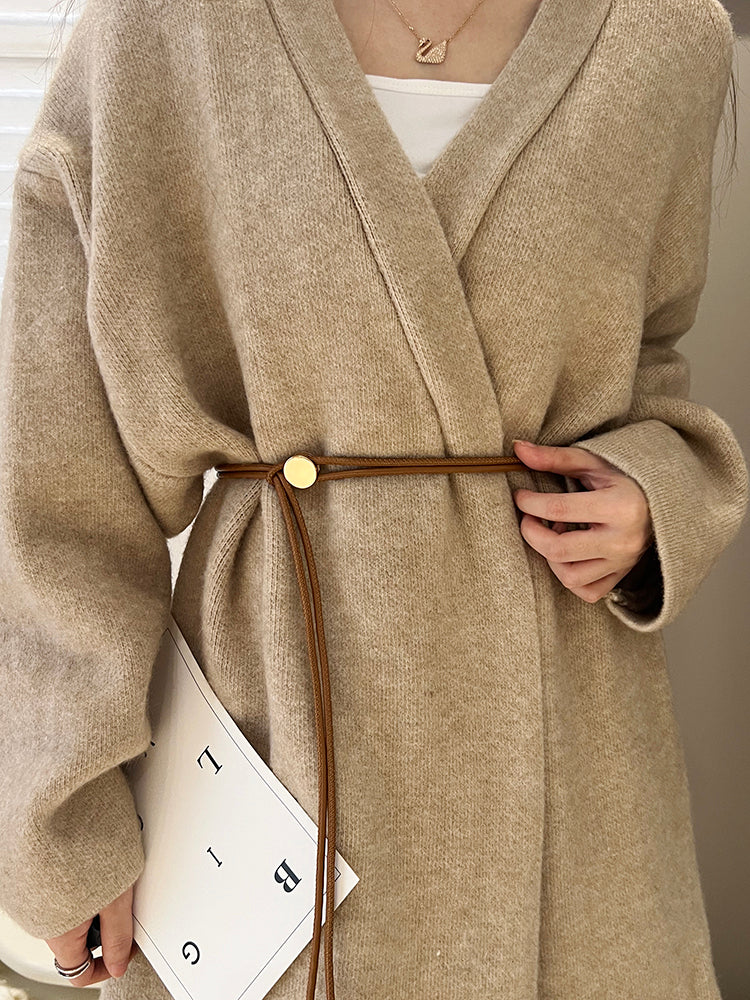 Women's Thin Belt Match with Coat Sweater Suit Fashion Decorative All-Match Adjustable Long Soft Belt Waist Chain Waist Strap Tide