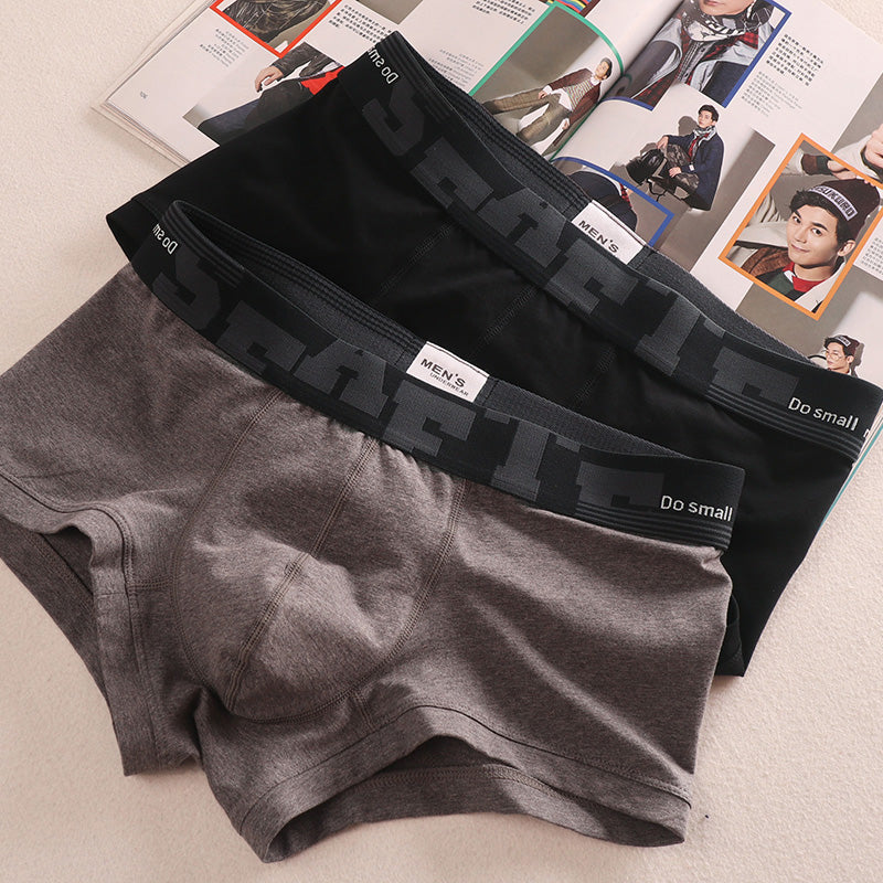 3 Pieces Minimalist Artistic Retro Low Waist Men's Underwear