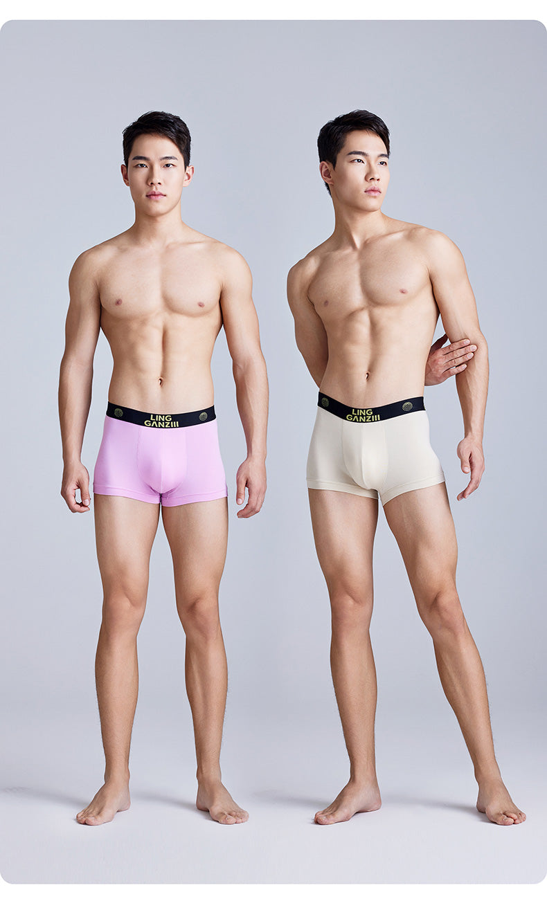 Zero Perception Men Underwear Classy Modal Boys Boxers Boxers Mid Waist Sports Underpants Wg40m1