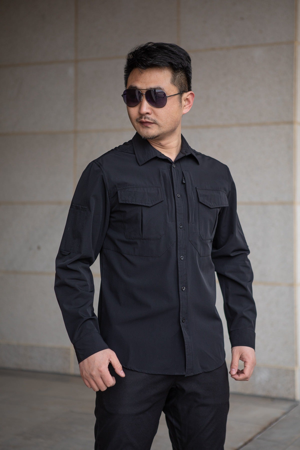 Outdoor Mountaineering Camping Tactical Men's Shirt Paving Eagle Warhawk Elastic Fabric Quick-Drying Stretch Shirt Military Fan Clothing