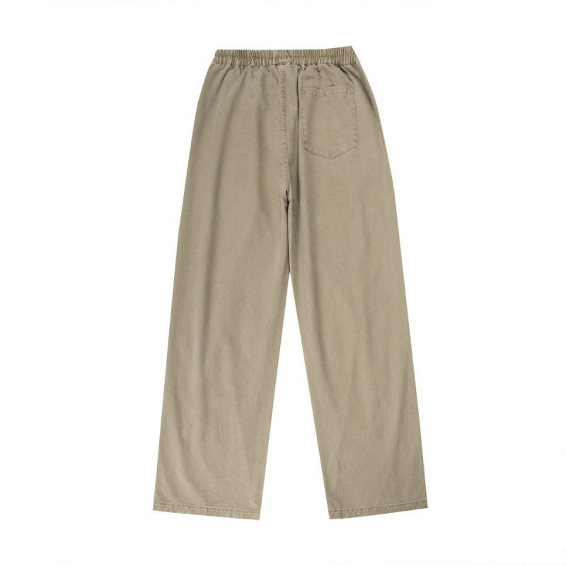 Men's Washed Stitching Loose Casual Pants