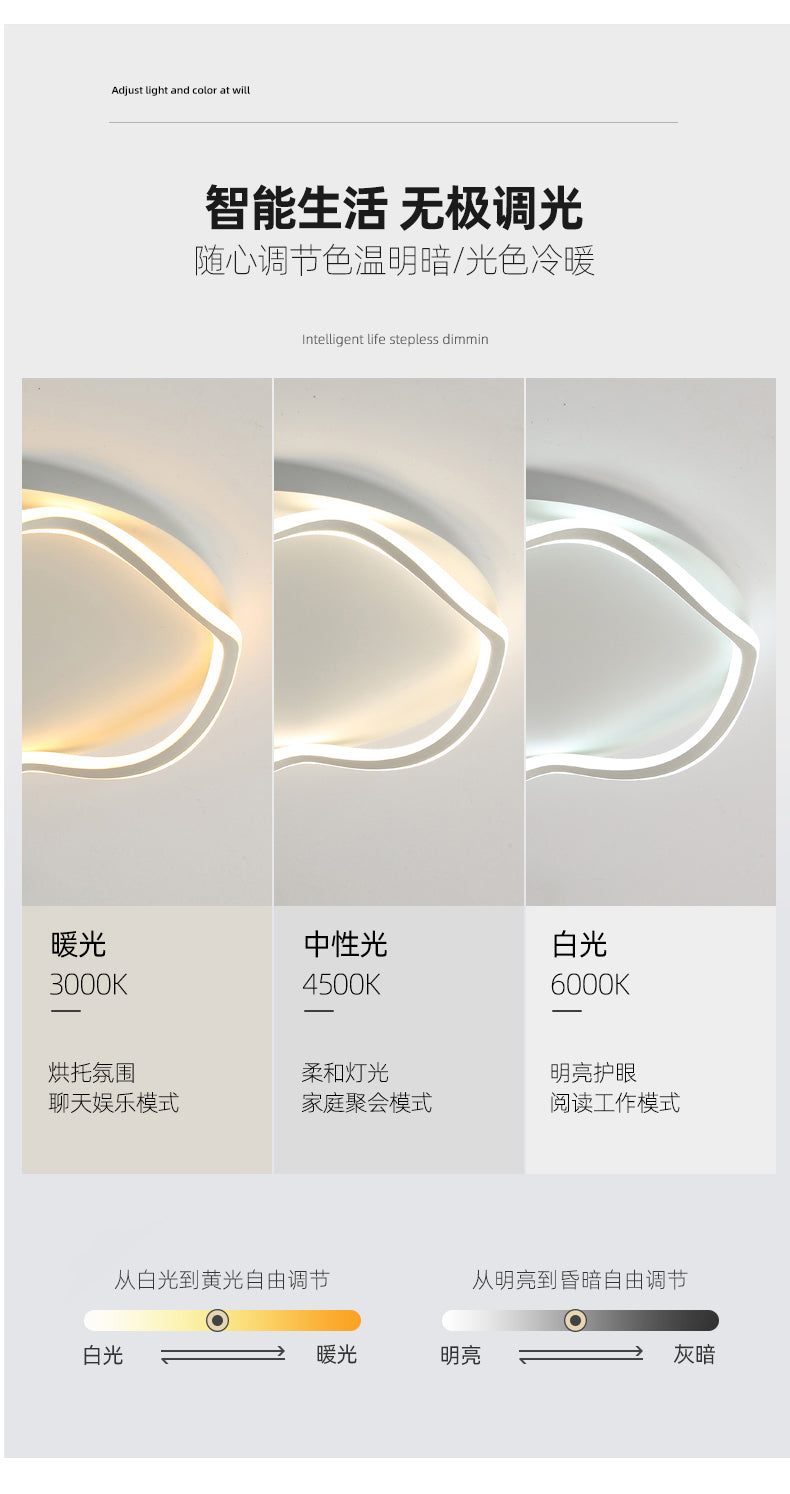 Bedroom Light Normcore Ceiling Light Scandinavian Creative Ins Wind LED Light Minimalist Modern and Unique Master Bedroom Room Dining Room