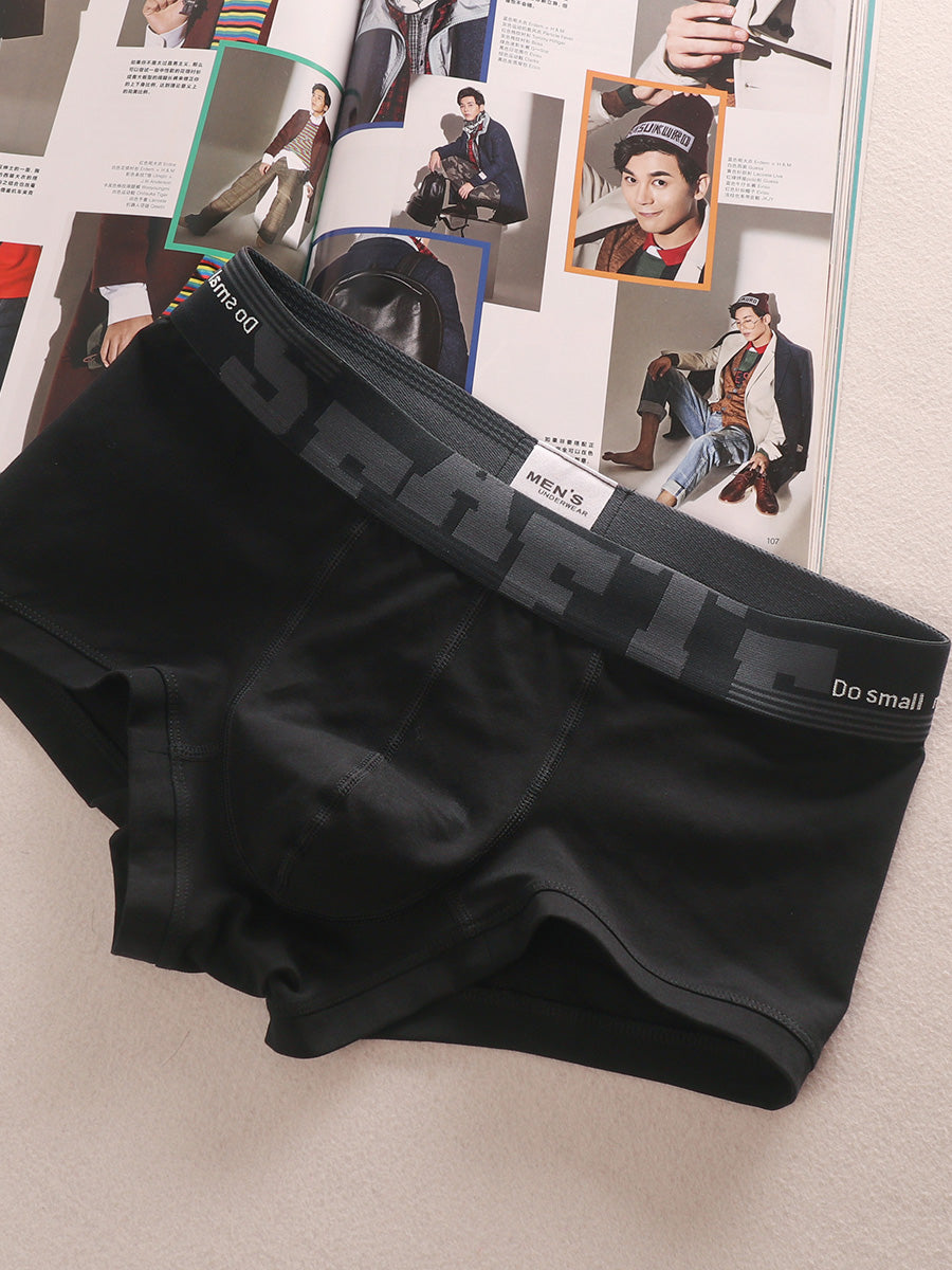 3 Pieces Minimalist Artistic Retro Low Waist Men's Underwear
