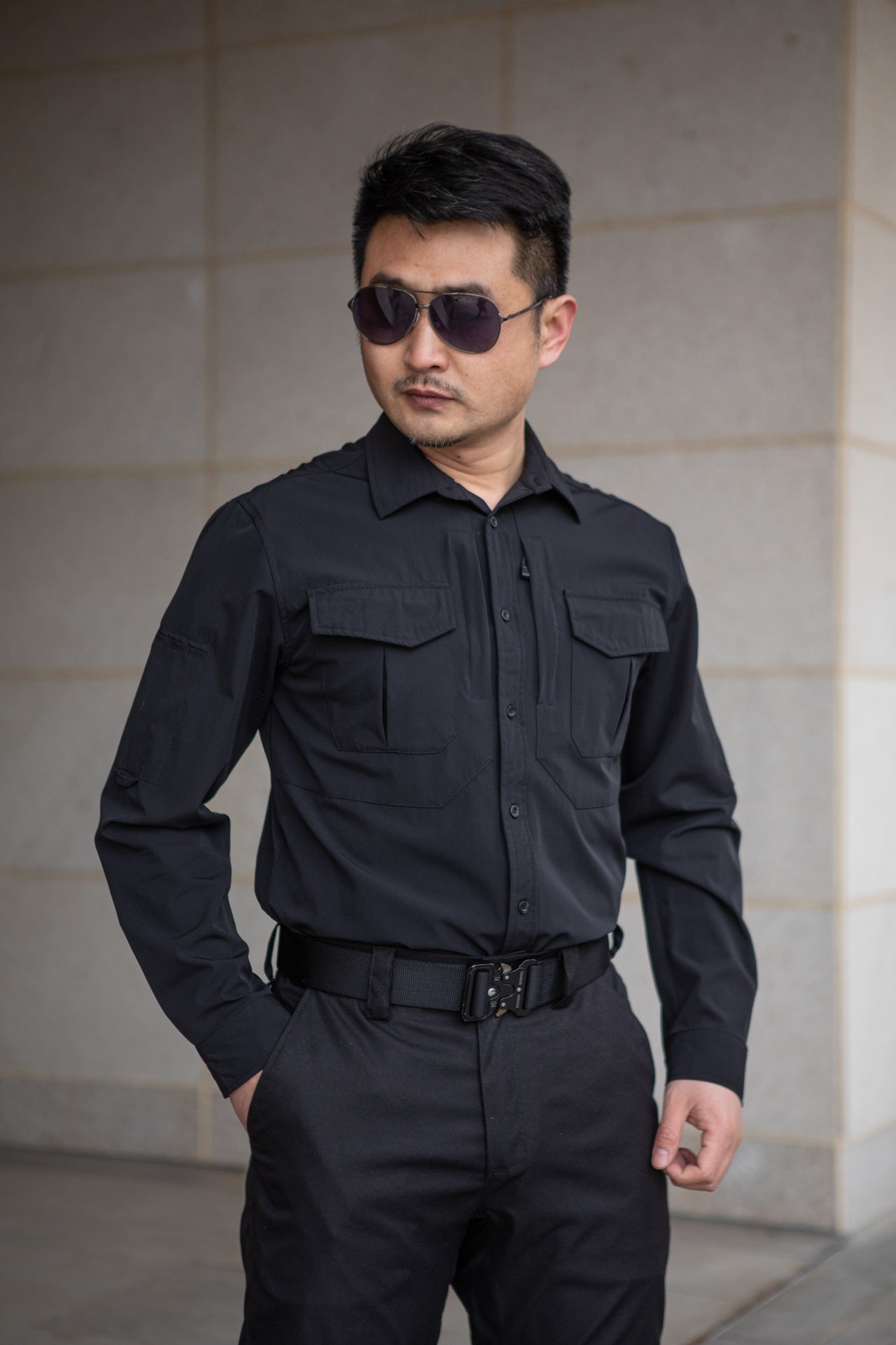 Outdoor Mountaineering Camping Tactical Men's Shirt Paving Eagle Warhawk Elastic Fabric Quick-Drying Stretch Shirt Military Fan Clothing