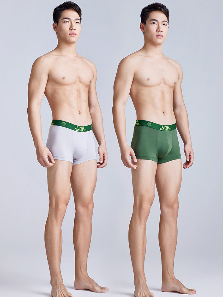 Zero Perception Men Underwear Classy Modal Boys Boxers Boxers Mid Waist Sports Underpants Wg40m1