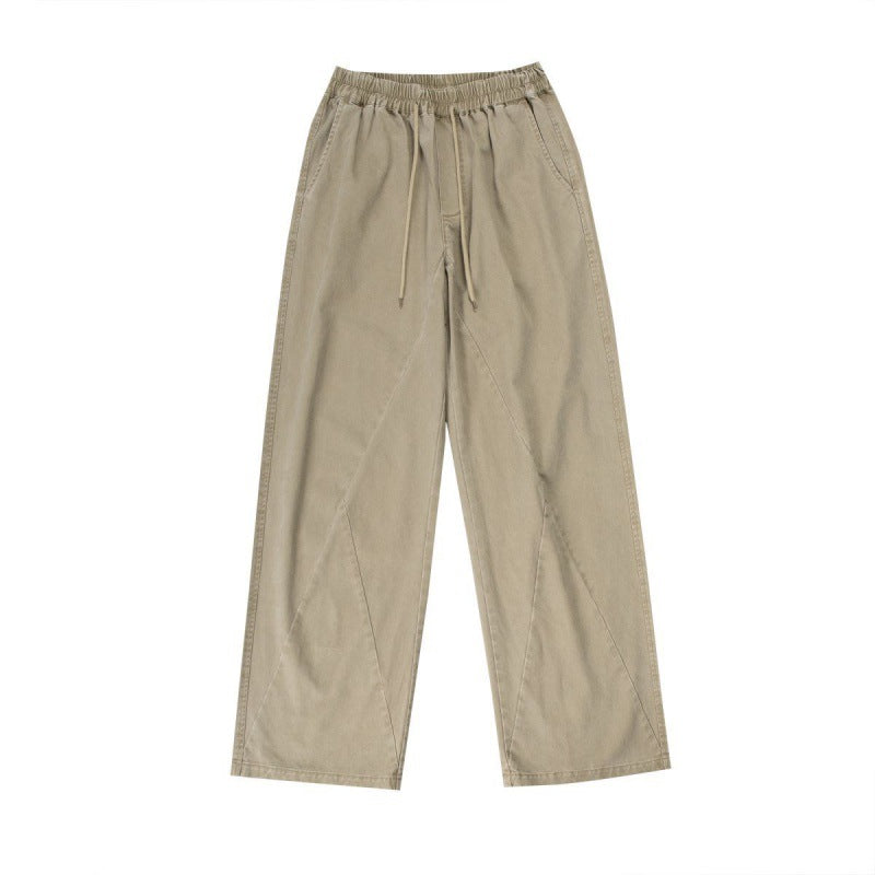 Men's Washed Stitching Loose Casual Pants