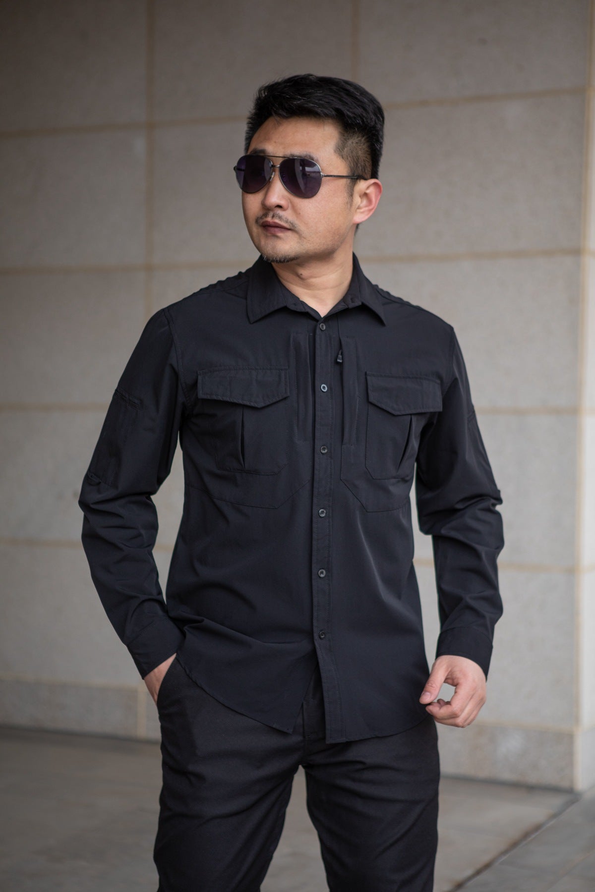 Outdoor Mountaineering Camping Tactical Men's Shirt Paving Eagle Warhawk Elastic Fabric Quick-Drying Stretch Shirt Military Fan Clothing