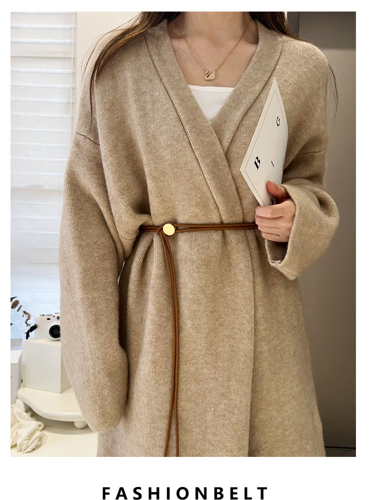 Women's Thin Belt Match with Coat Sweater Suit Fashion Decorative All-Match Adjustable Long Soft Belt Waist Chain Waist Strap Tide