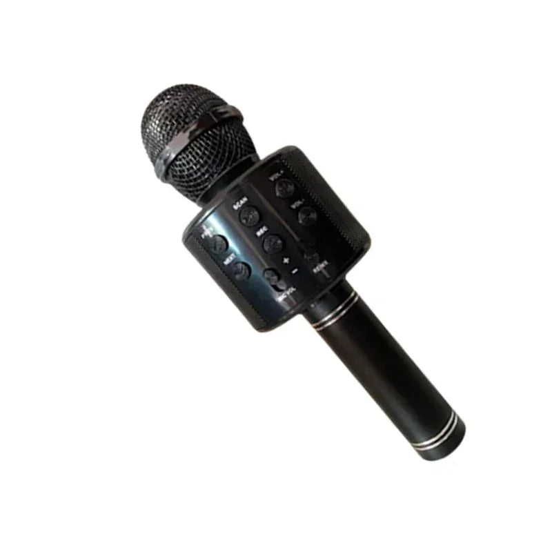 5 in 1 Karaoke Microphone for Kids Singing Wireless Bluetooth Microphone with LED Lights Machine Portable Mic Speaker