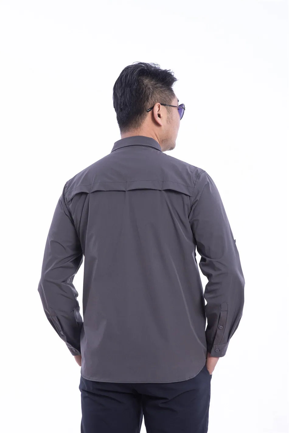 Outdoor Elastic Quick Drying Tactical Shirt Commuting Hunting Hiking Shirt Breathable Wear-resistant Splashproof Sports Shirt