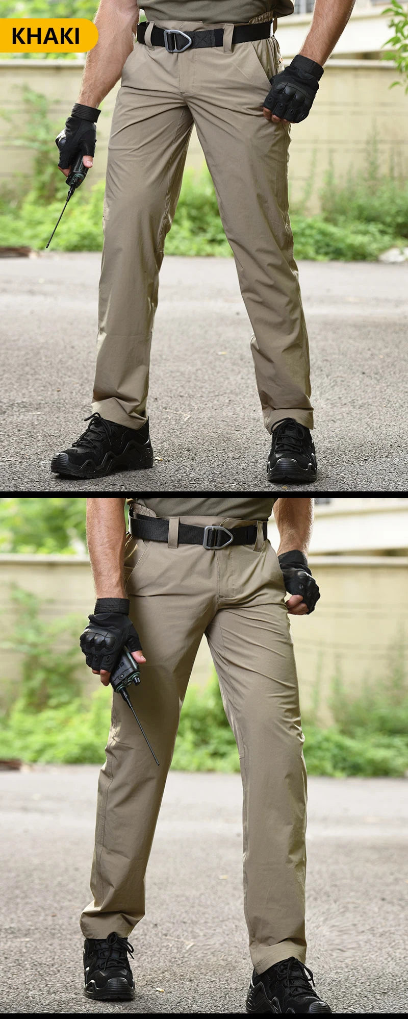 HAN WILD Summer Tactical Shirts Men's Breathable Long Sleeve Multi-Pockets Work Combat Cargo Shirts Quick Dry Camping Clothes
