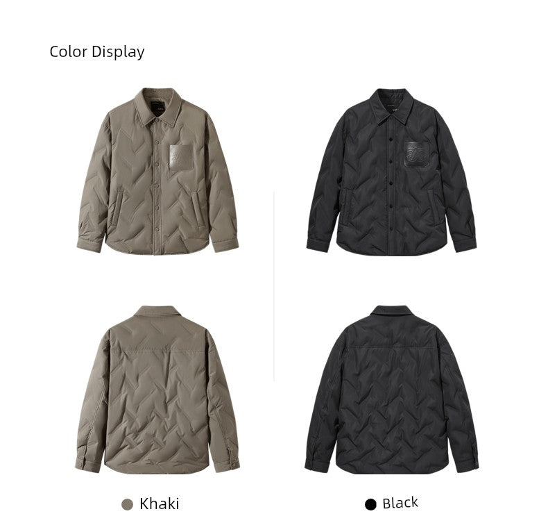 GxG Men's Lightweight Down jacket 24 Winter New Loose Short Shirts Outerwear# G24dy24005