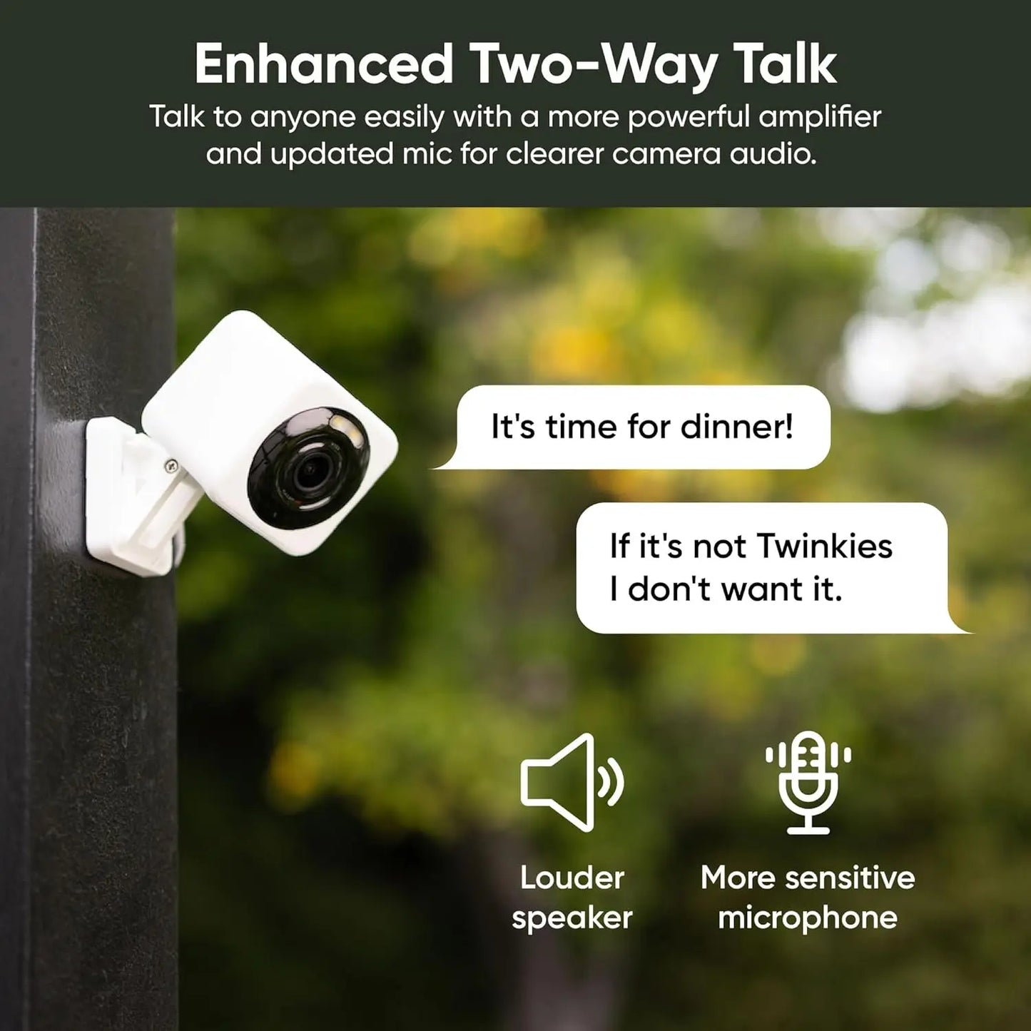 Wyze Cam v4, 2K Wi-Fi Smart Home Security Camera, Indoor/Outdoor Pet/Baby Monitor, Motion Activated Spotlight/Siren, 2-Way Audio