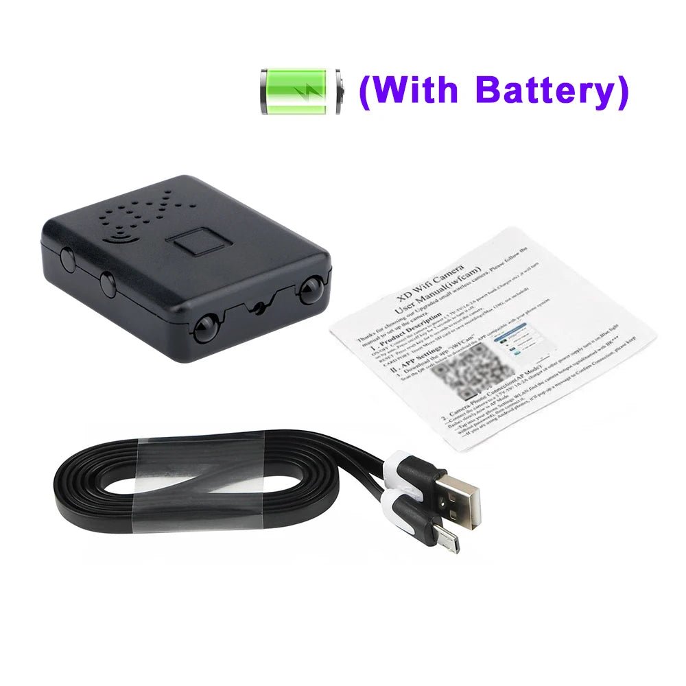 XD Mini Camera HD 1080P Home Security Camcorder Night Vision Micro Video Voice Recorder Wireless Ultra small Cam