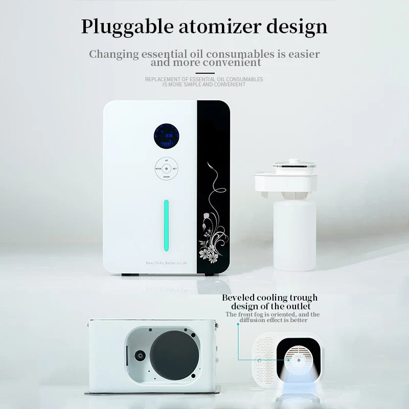 3000m³ Air Freshener Essential Oil Diffuser Hotel Office Comercial Scenting Device with Hvac WIFI Large Area Smell Distributor