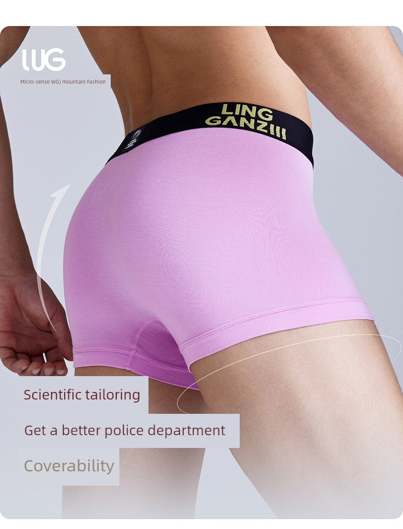 Zero Perception Men Underwear Classy Modal Boys Boxers Boxers Mid Waist Sports Underpants Wg40m1