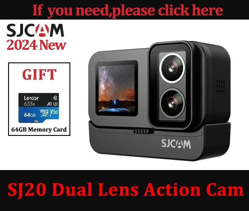 SJCAM C300 Pocket Action Camera 4K FHD With Long Battery Life Video 30M Waterproof 5G WiFi Camera Sport Action Cam