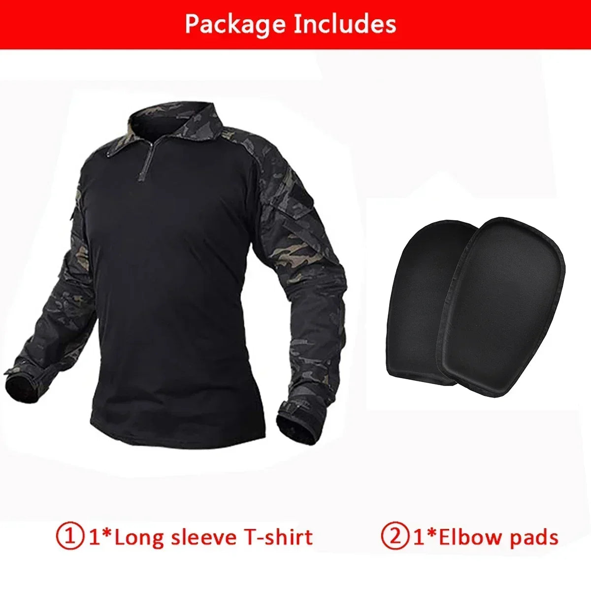 Men's Safari Shirt Outdoor Camouflage Long Sleeve Working Camping Fishing Softair Men Clothing with 1/4 Zipper Hiking Shirts