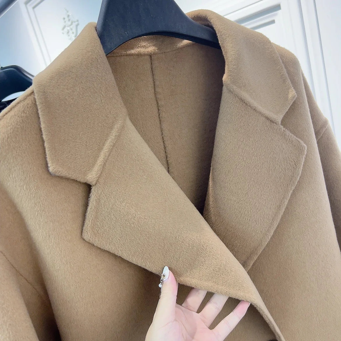 2023 Autumn Women Drouble Breasted Woolen Coat Fashion Loose Style Women Winter Clothes Long Coats Tops New