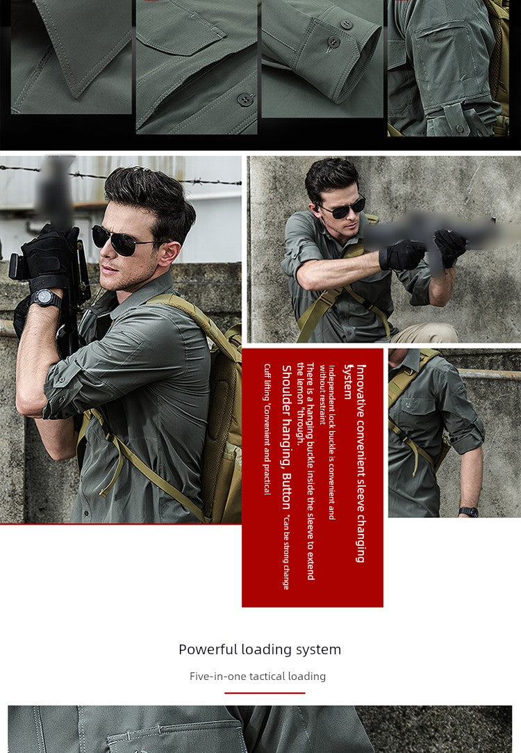 Consul Summer and Autumn Military Fans' Supplies Multi-Functional Shirt