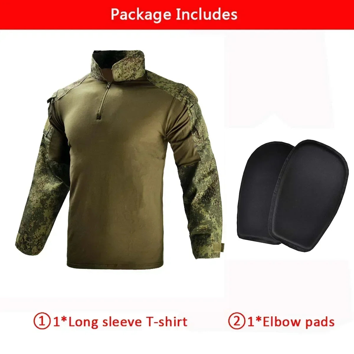 Men's Safari Shirt Outdoor Camouflage Long Sleeve Working Camping Fishing Softair Men Clothing with 1/4 Zipper Hiking Shirts