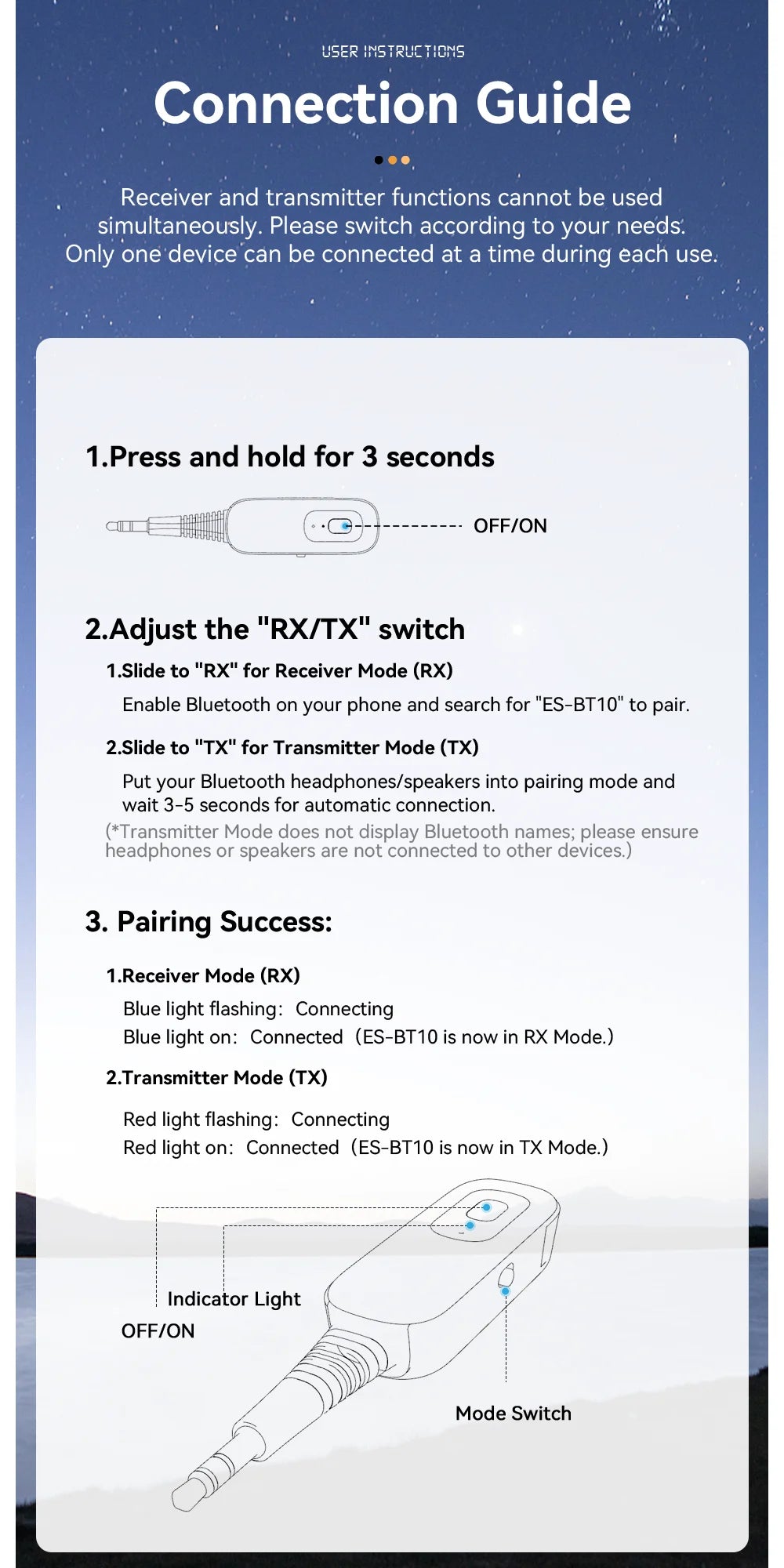 Essager Bluetooth 5.1 Audio Receiver Transmitter 3.5MM 3.5 AUX With Mic Stereo Music Wireless Adapter For PC TV Car Speakers