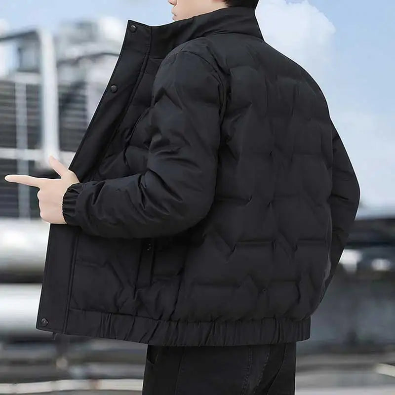 Winter New Lightweight Down Jacket Men Loose Plush Warm Jacket Men 90%White Duck Down Windproof Down Jacket Men Casual Coat Male