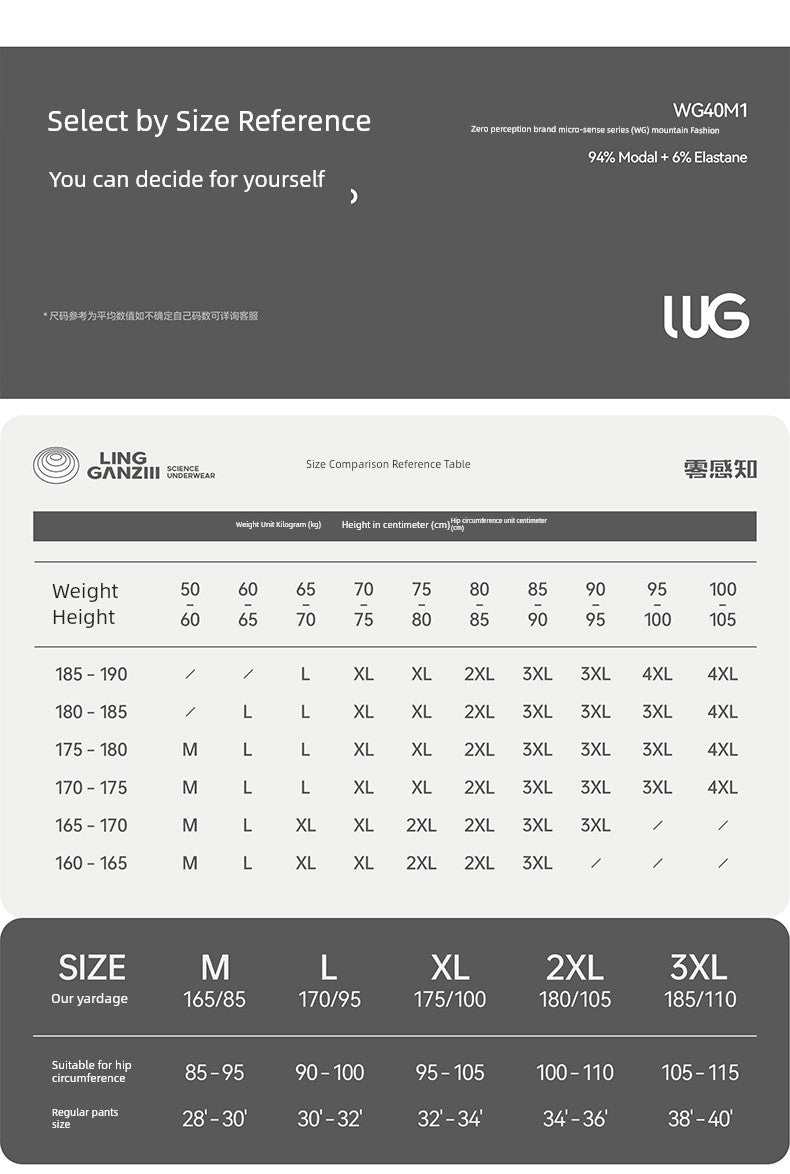 Zero Perception Men Underwear Classy Modal Boys Boxers Boxers Mid Waist Sports Underpants Wg40m1