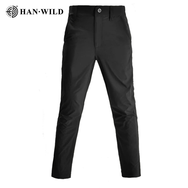 HAN WILD Summer Tactical Shirts Men's Breathable Long Sleeve Multi-Pockets Work Combat Cargo Shirts Quick Dry Camping Clothes