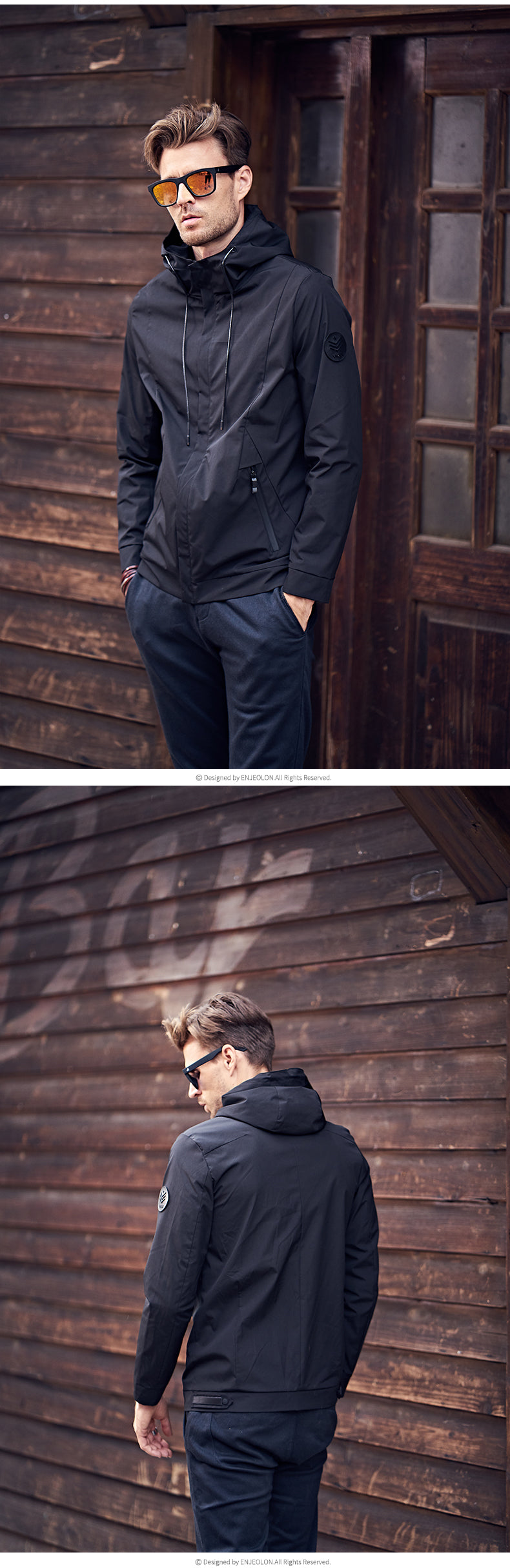 Yingjilun Hooded Spring & Fall Young Men's Casual Jacket