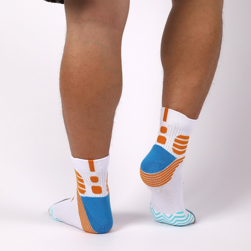 Six Pairs Of Trendy Mixed Sports Socks, Sports Ankle Socks, Running Socks, Hiking Socks, Moisture-wicking Cotton Socks And Ankle Socks