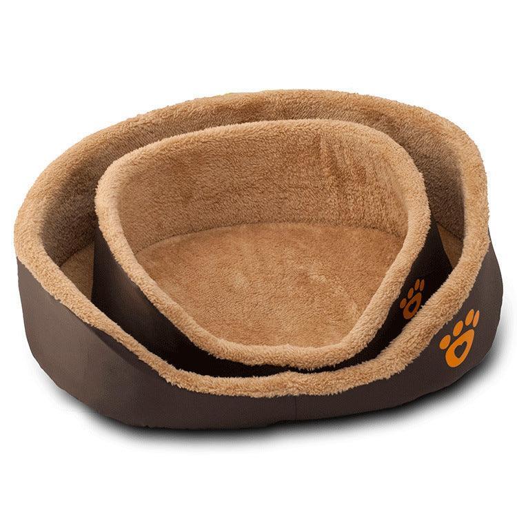 Cozypaws Plush Round Dog Bed - Luxurious Warmth For Your Furry Friend