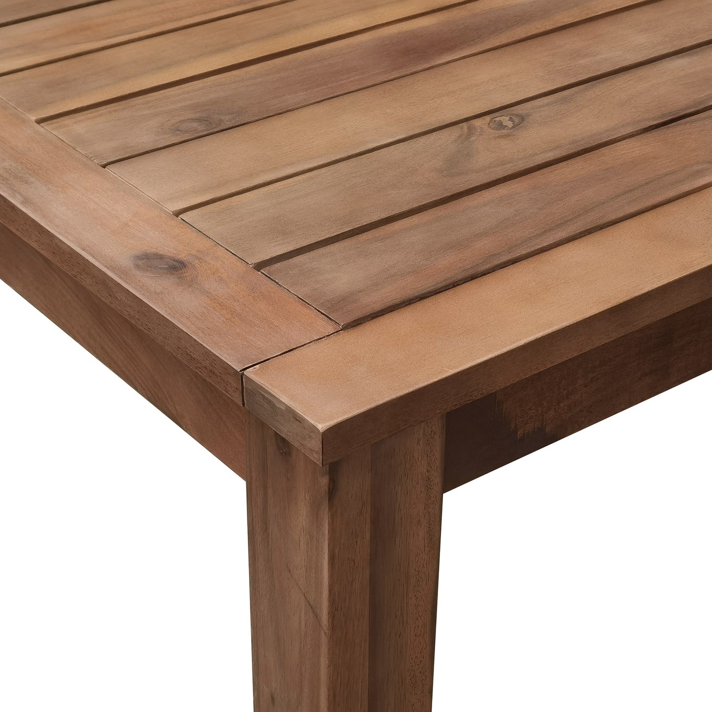 Acacia Wood Outdoor Dining Table And Chairs Suitable For Patio,