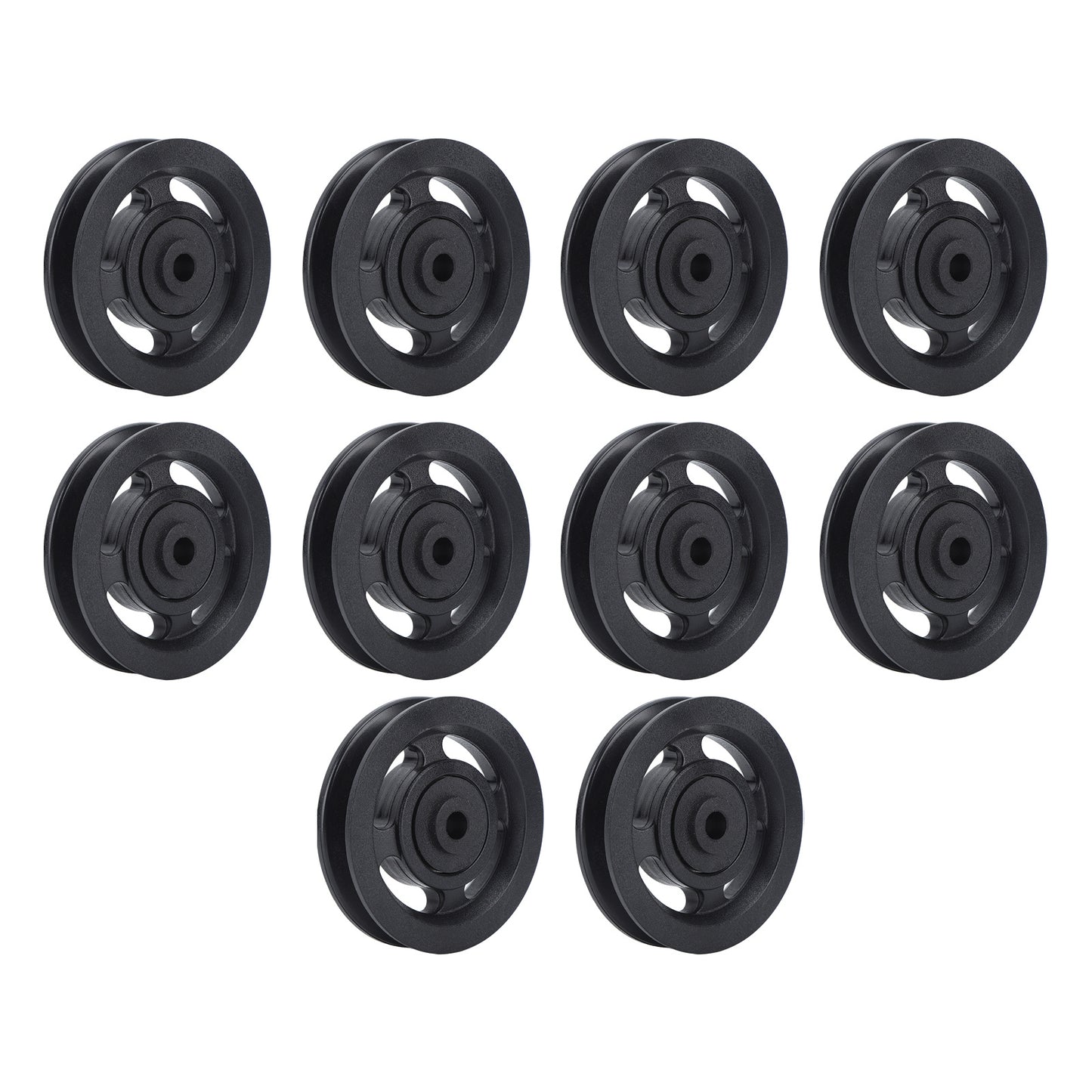 10PCS 90mm Universal Bearing Pulley Wheel for Cable Machine Gym Equipment Part Garage Door