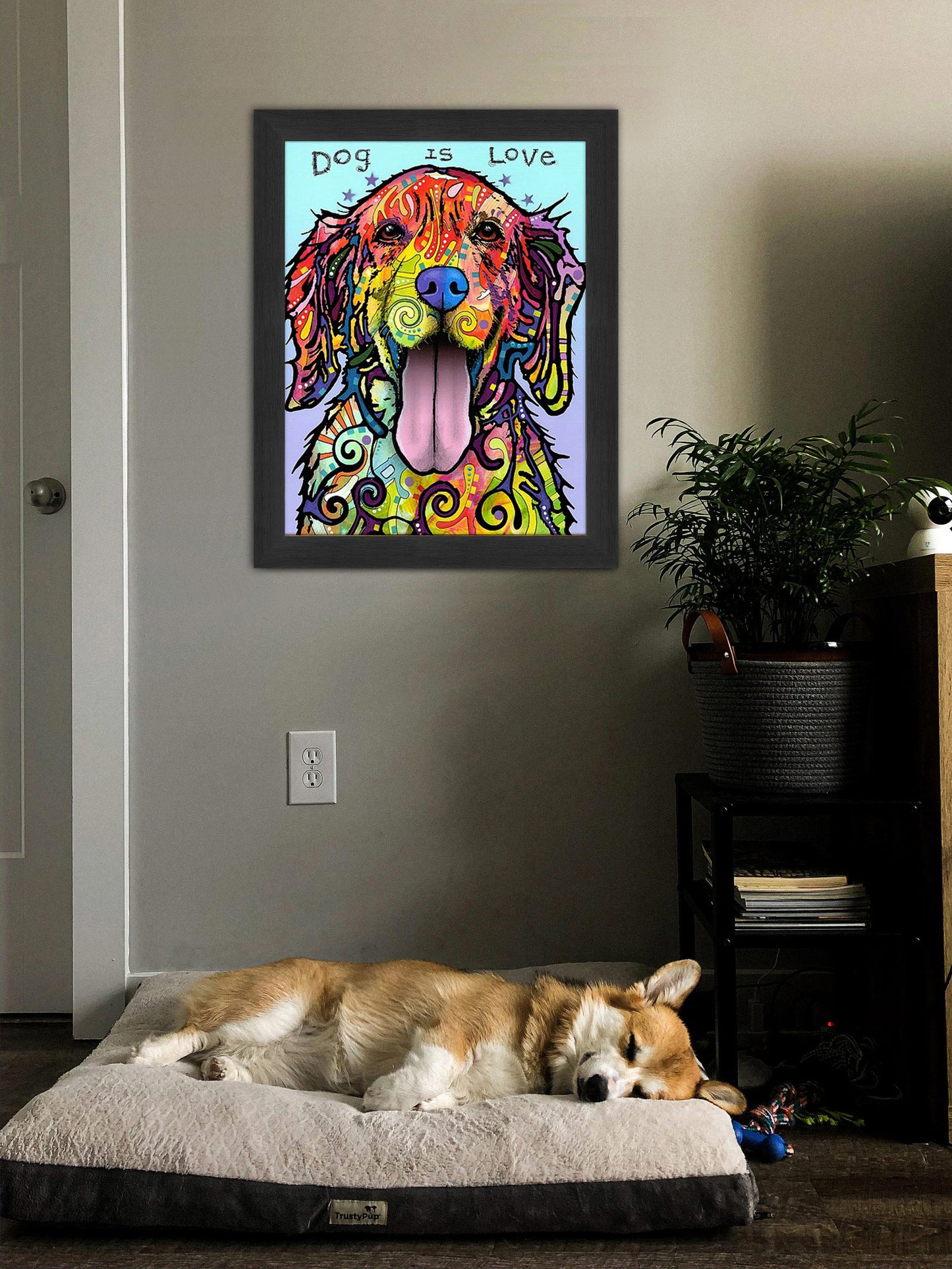 "Lab Love" Framed Dog Art Print by Dean Russo