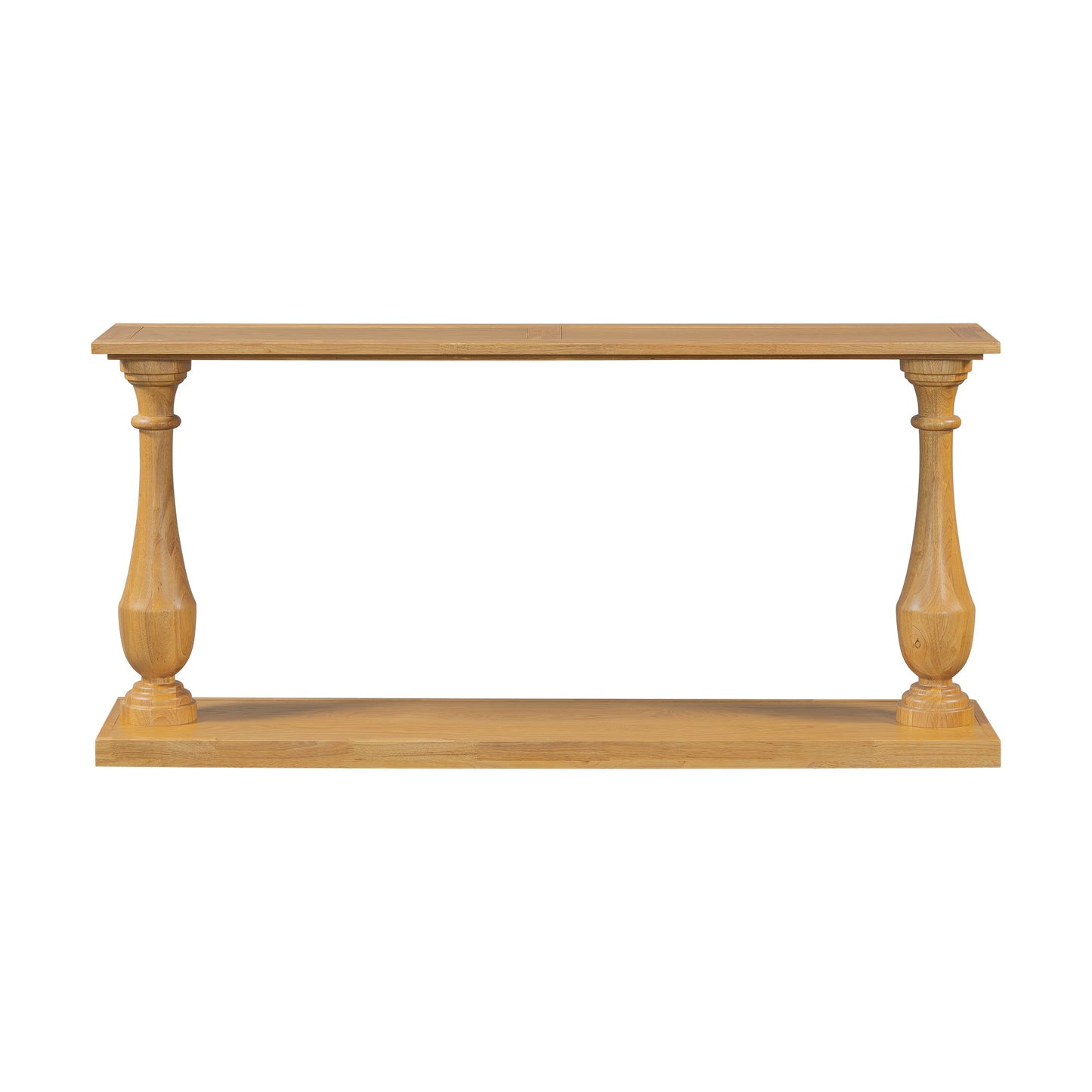 Vintage Sofa Table Console Table with Luxurious Pine Veneer and