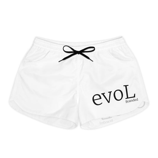 Trendy Women's Casual Shorts with 'evol' Design