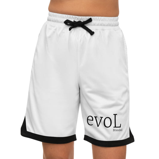EvoL Branded Basketball Rib Shorts - Stylish Athletic Wear for Sports & Leisure