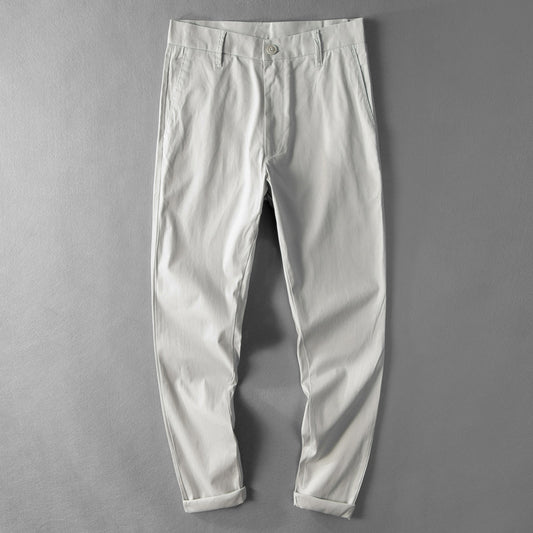 Men's Cotton Slim Fit Stretch Skinny Trousers