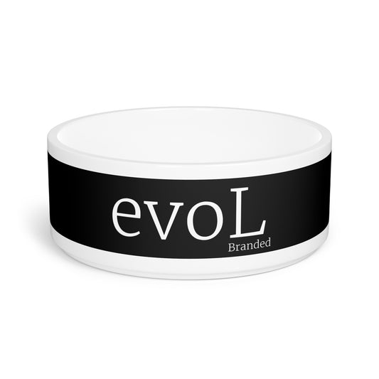 Stylish Pet Bowl for Modern Pets - Personalized with 'evoL' Design